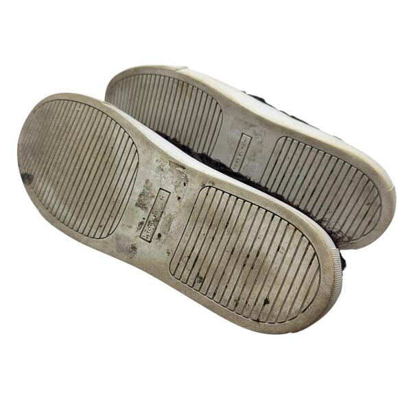 Tory Burch Rosette Fabric Flower Slip On Sneaker Burgundy Red Brown Size US 10 - Picture 12 of 14